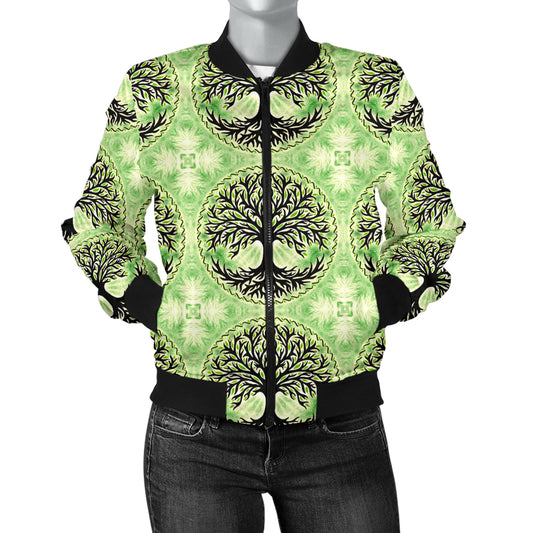 Celtic Pattern Print Design 010 Women's Bomber Jacket