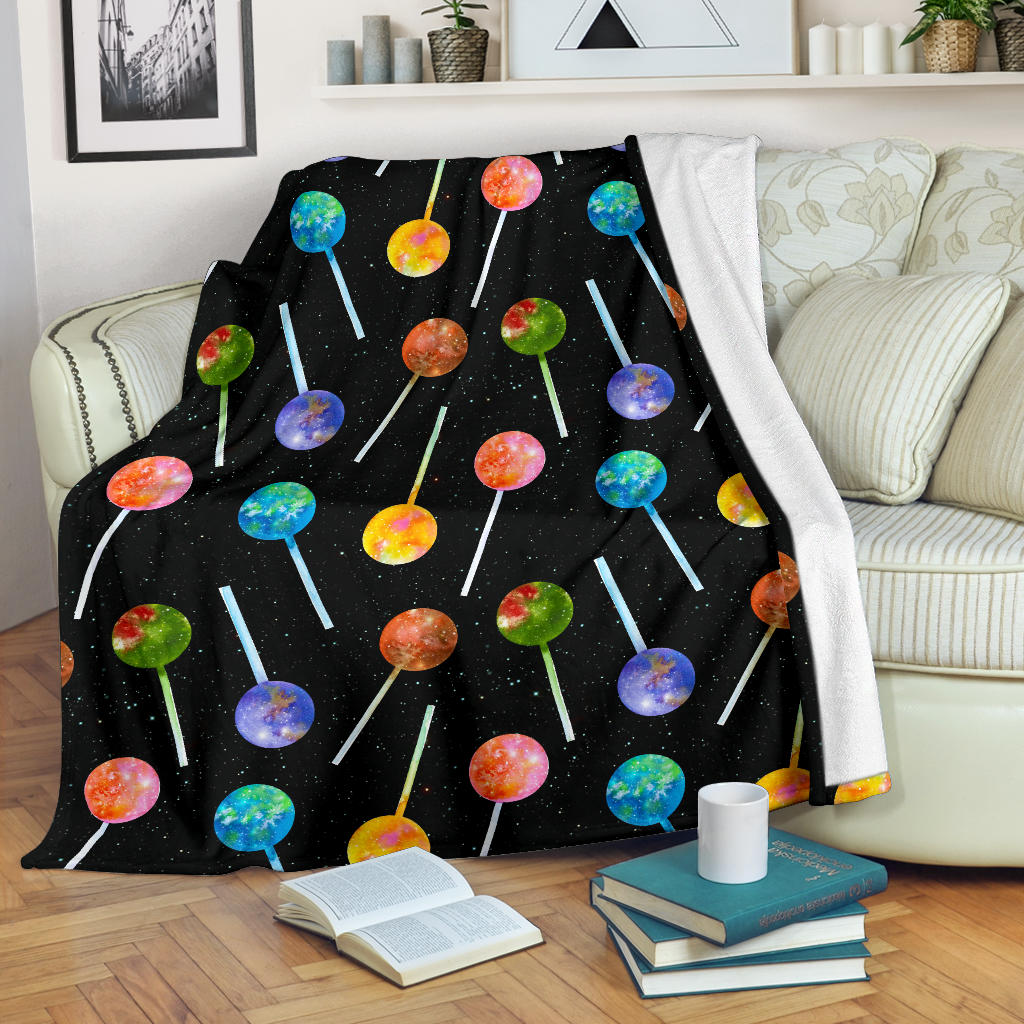 Lollipop Pattern Print Design LL04 Fleece Blanket