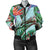 Bird Of Paradise Pattern Print Design BOP01 Women Bomber Jacket