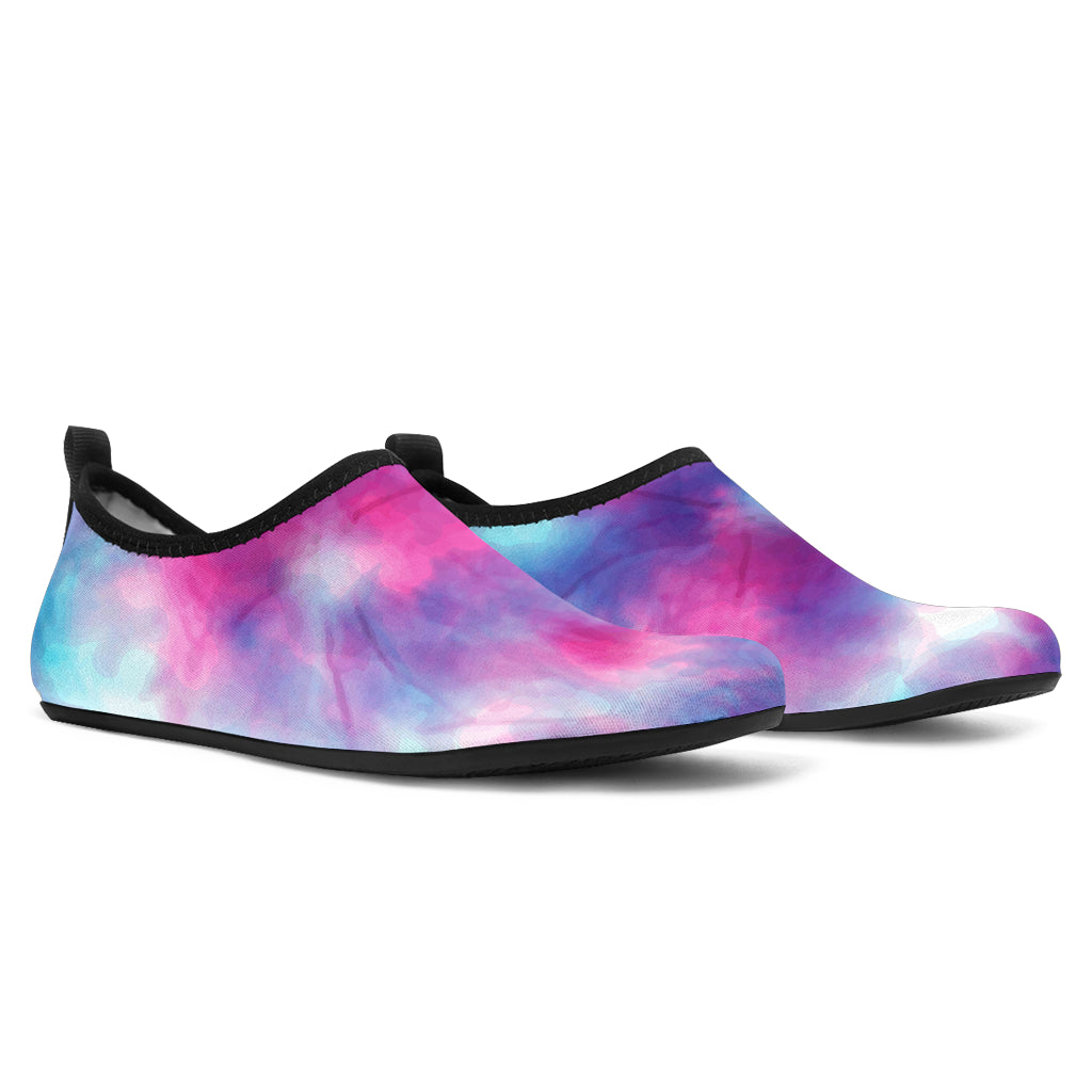 Tie Dye Blue Pink Aqua Water Shoes