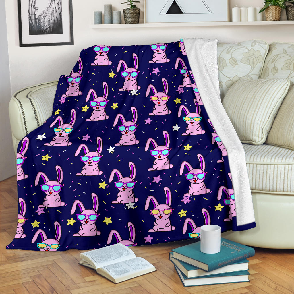 Rabbit Baby Pattern Print Design RB015 Fleece Blanket