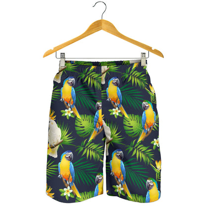 Parrot Pattern Print Design A03 Mens Shorts