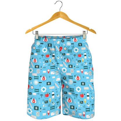 Medical Pattern Print Design 06 Mens Shorts