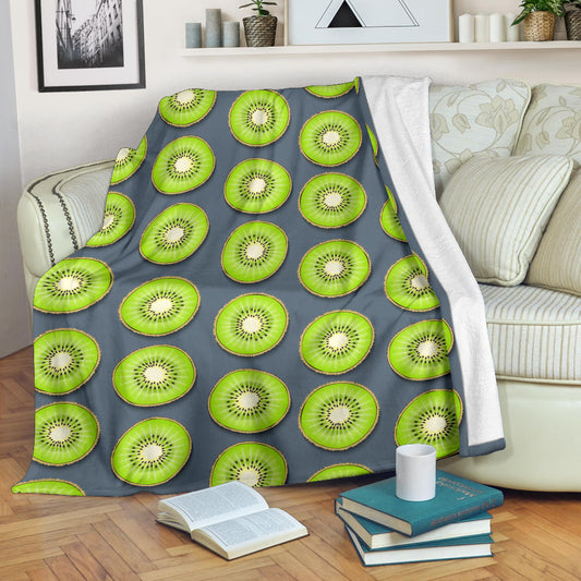 Kiwi Pattern Print Design KW06 Fleece Blanket