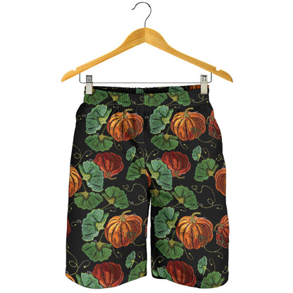 Pumpkin Pattern Print Design A02 Mens Shorts