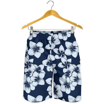 Plumeria Pattern Print Design A02 Mens Shorts
