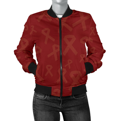 Multiple myeloma Pattern Print Design A02 Women's Bomber Jacket