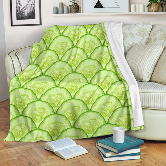 Cucumber Pattern Print Design CC04 Fleece Blanket