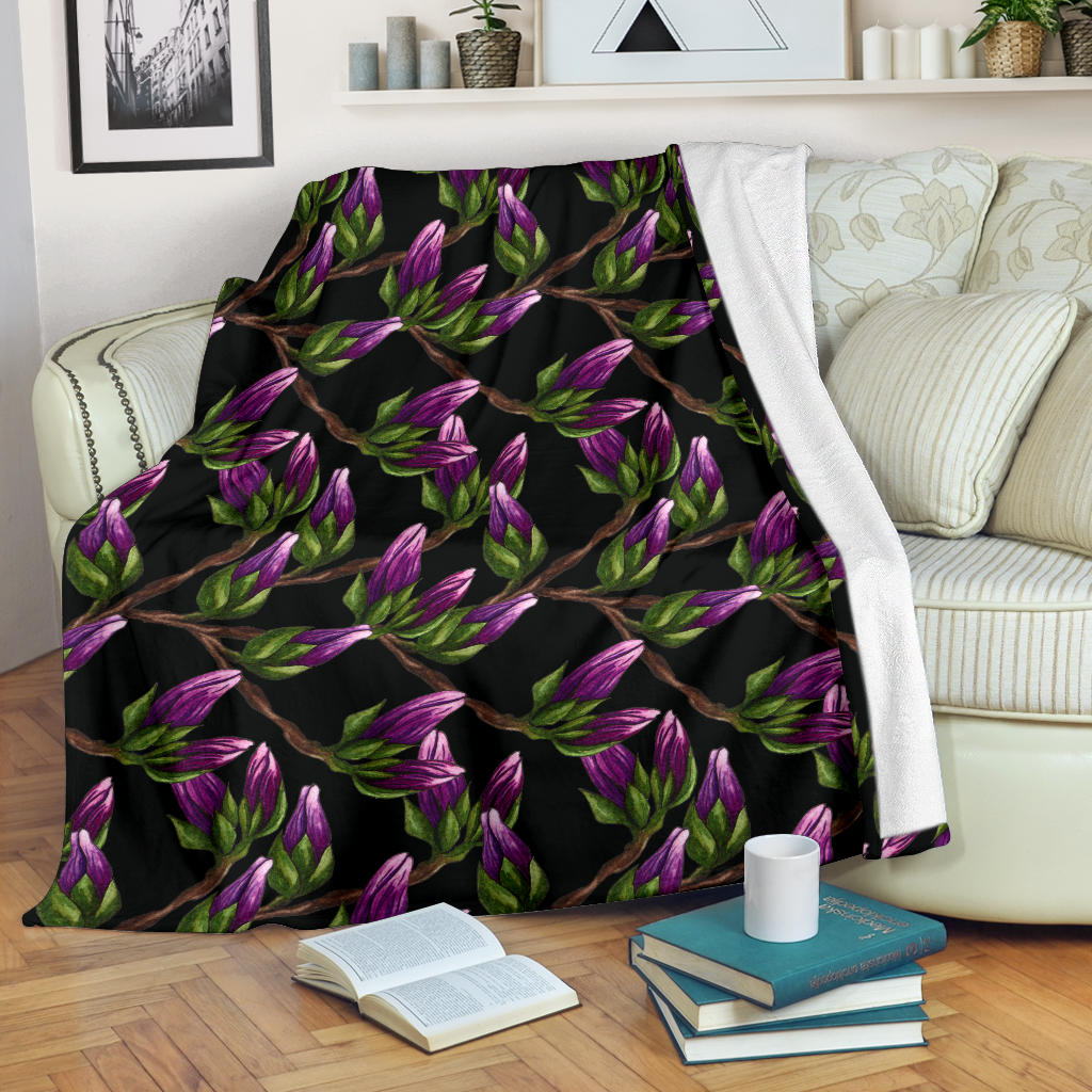 Magnolia Pattern Print Design MAG010 Fleece Blanket
