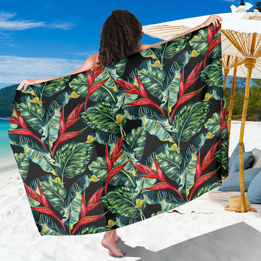 Bird Of Paradise Pattern Print Design BOP06 Sarong Pareo Wrap