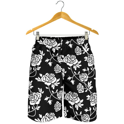 Rose Pattern Print Design RO013 Mens Shorts