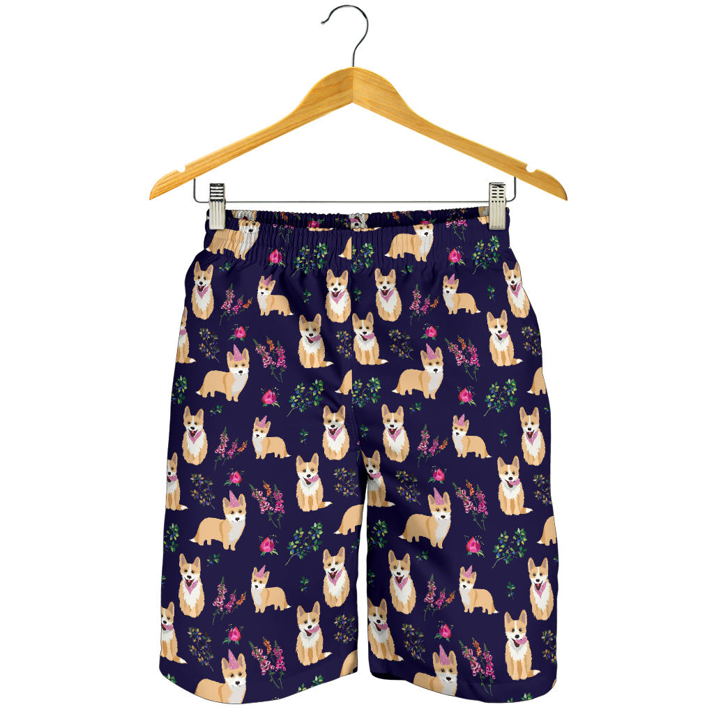 Pembroke Welsh Corgis Pattern Print Design A06 Mens Shorts