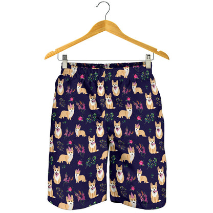 Pembroke Welsh Corgis Pattern Print Design A06 Mens Shorts