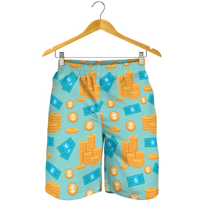 Money Pattern Print Design 03 Mens Shorts