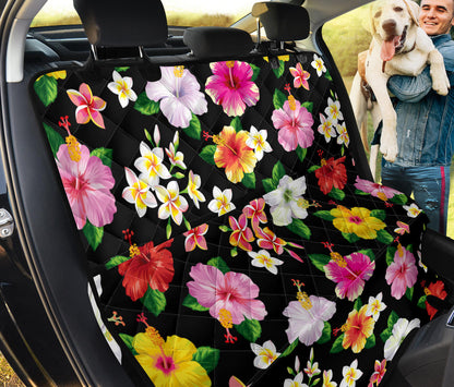Hibiscus Pattern Print Design HB025 Rear Dog  Seat Cover