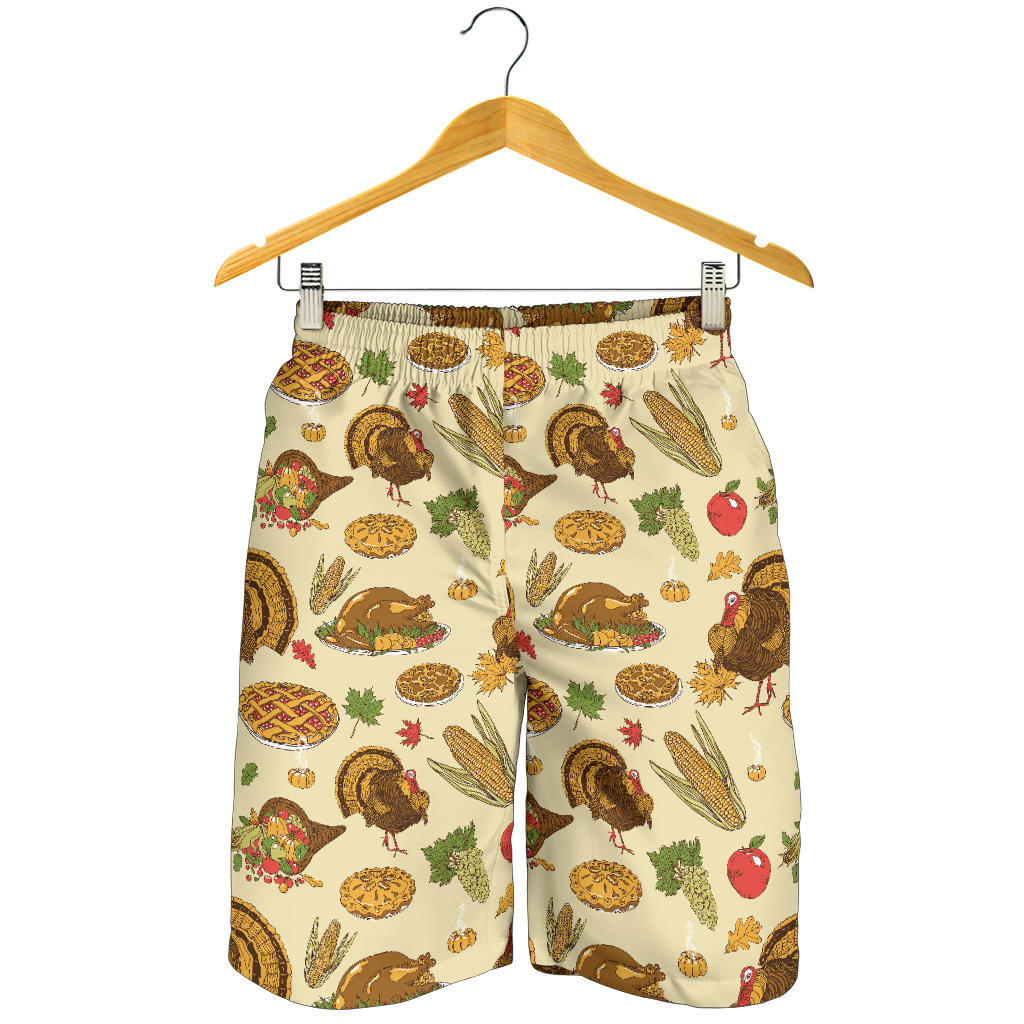 Turkey Pattern Print Design 02 Mens Shorts