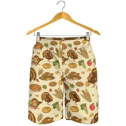 Turkey Pattern Print Design 02 Mens Shorts
