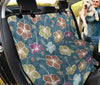 Hibiscus Pattern Print Design HB033 Rear Dog  Seat Cover