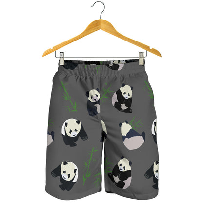 Panda Pattern Print Design A06 Mens Shorts