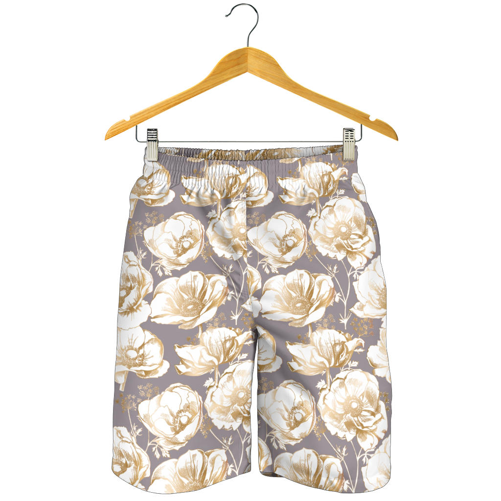Anemone Pattern Print Design AM05 Mens Shorts