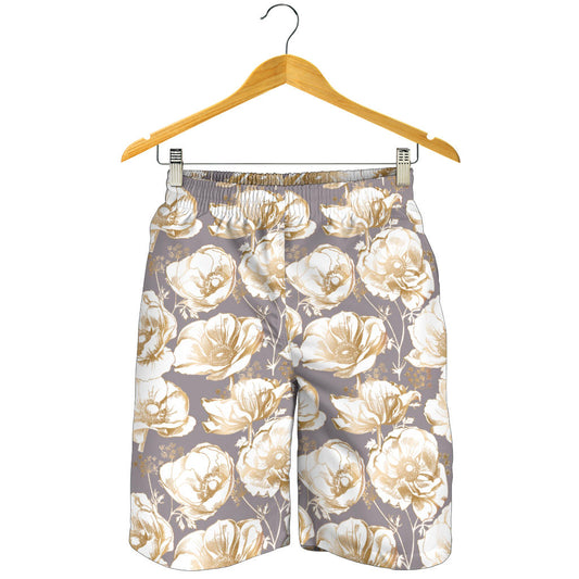 Anemone Pattern Print Design AM05 Mens Shorts