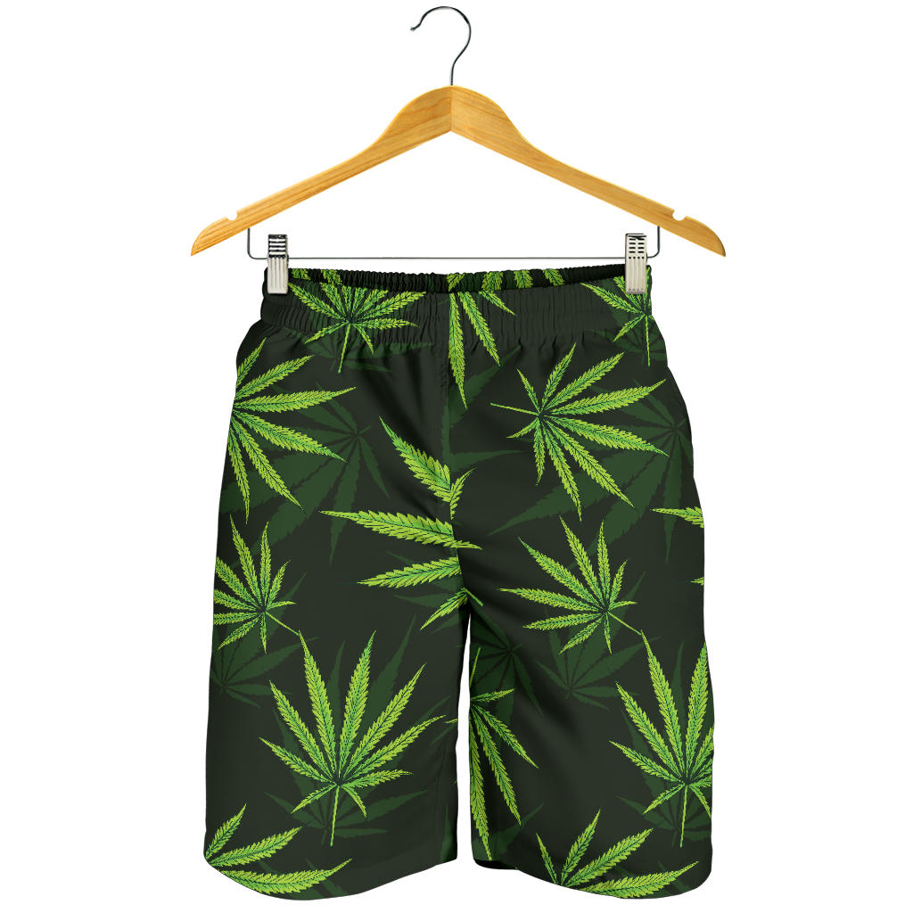 Pot Leaf Pattern Print Design A03 Mens Shorts