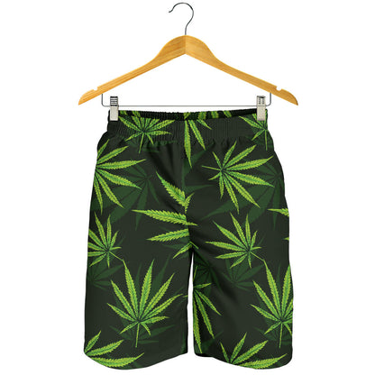 Pot Leaf Pattern Print Design A03 Mens Shorts