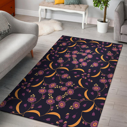 Anemone Pattern Print Design AM012 Area Rugs
