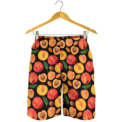 Peach Pattern Print Design A02 Mens Shorts
