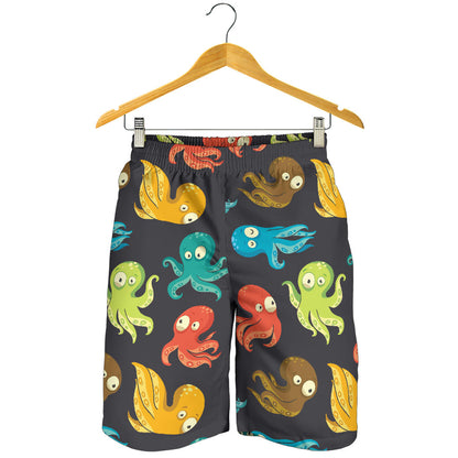 Octopus Pattern Print Design A01 Mens Shorts