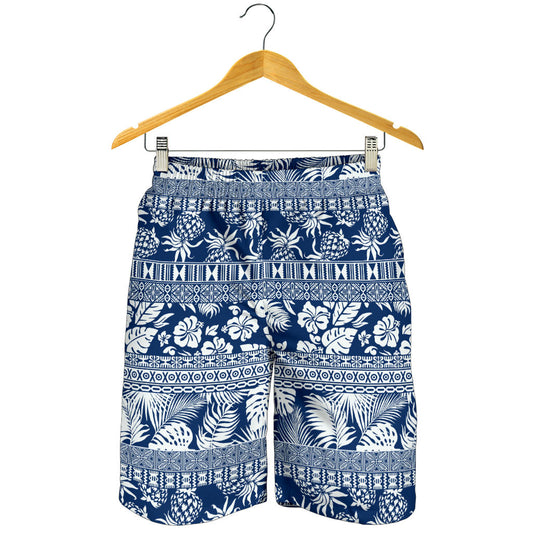 Hawaiian Themed Pattern Print Design H020 Mens Shorts