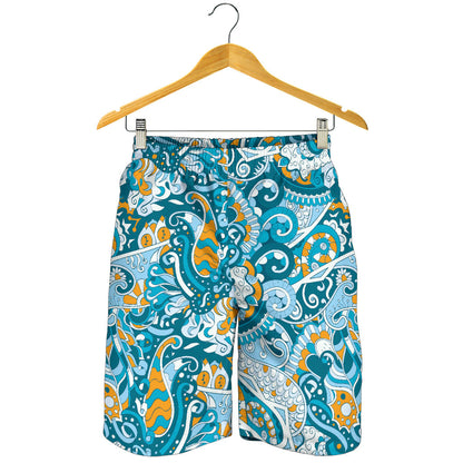 Funky Retro Pattern Print Design A03 Mens Shorts