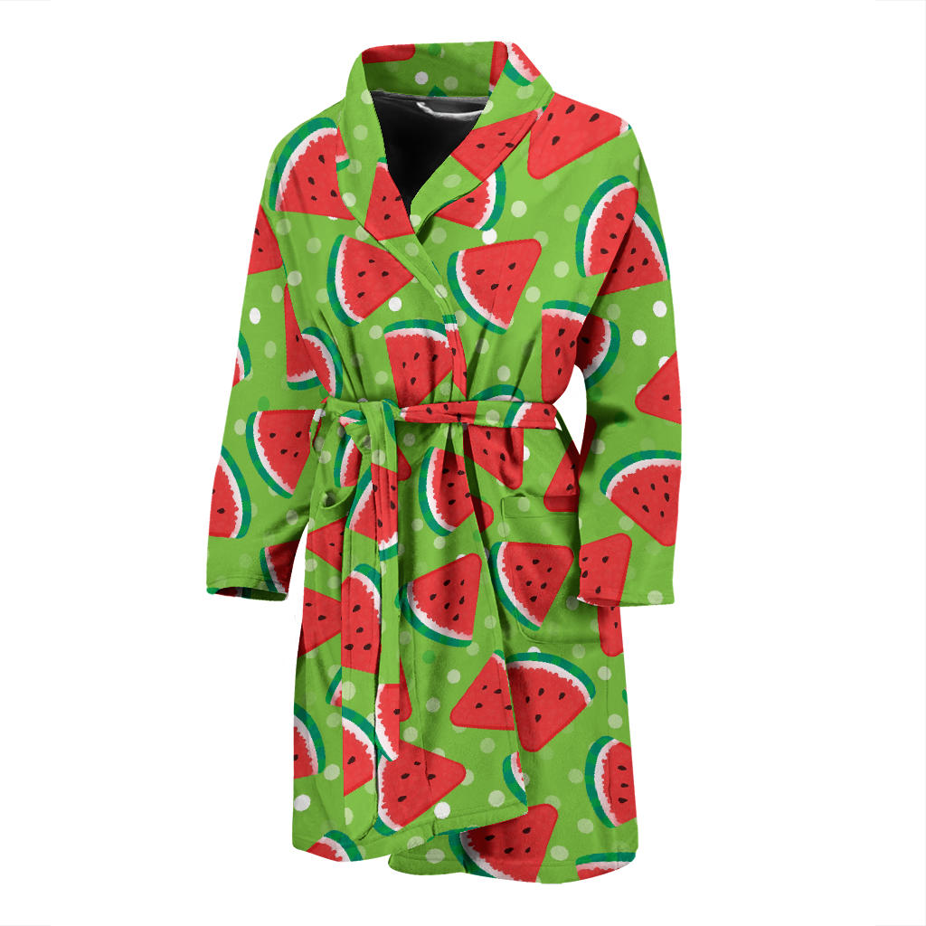 Watermelon Pattern Print Design WM05 Men Bathrobe