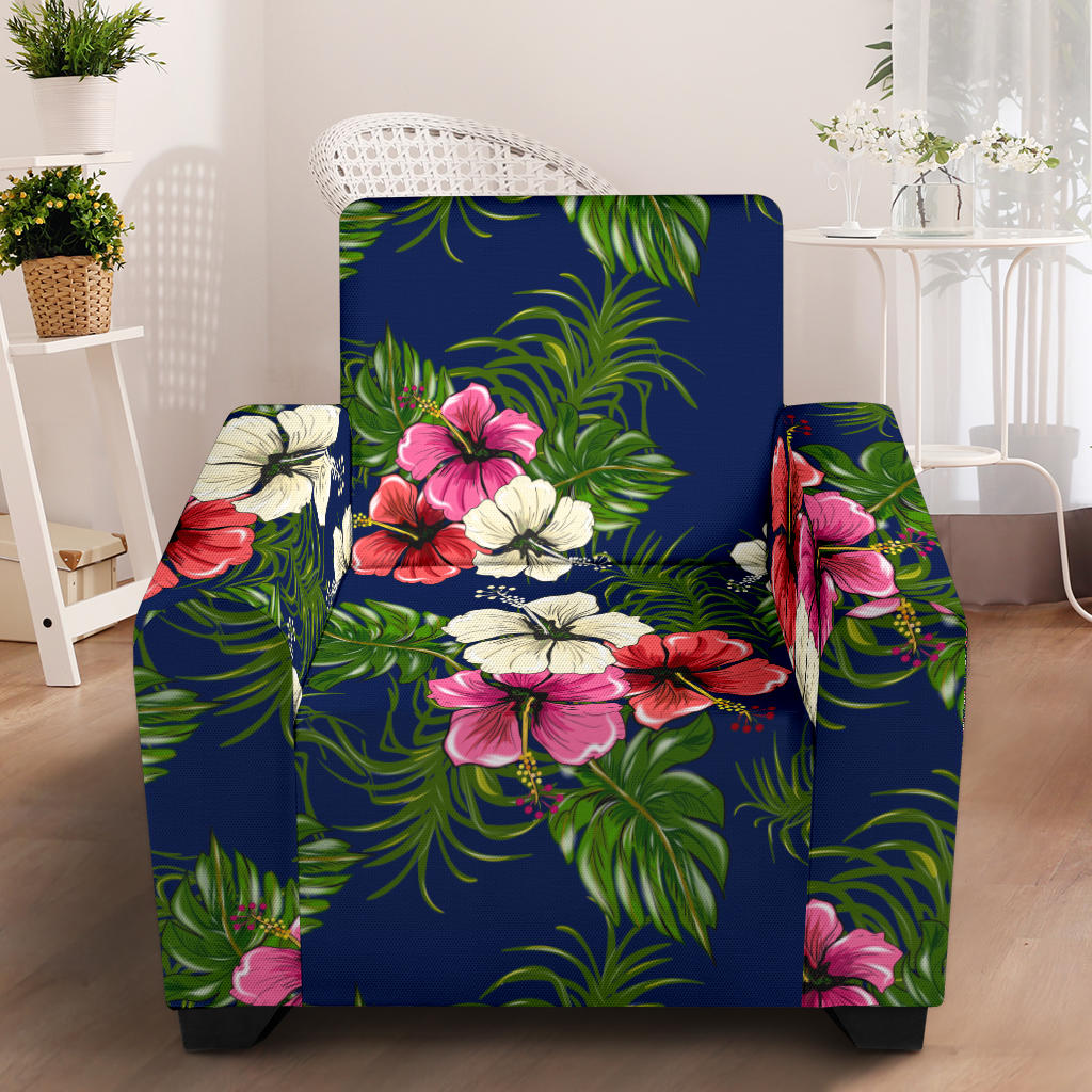 Hibiscus Pattern Print Design HB028 Armchair Slipcover