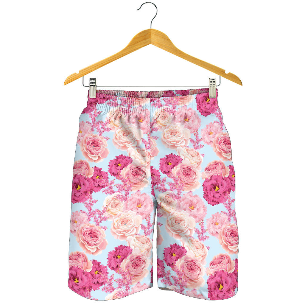 Lisianthus Pattern Print Design LT05 Mens Shorts