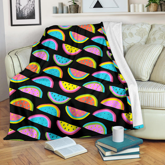 Watermelon Pattern Print Design WM08 Fleece Blanket