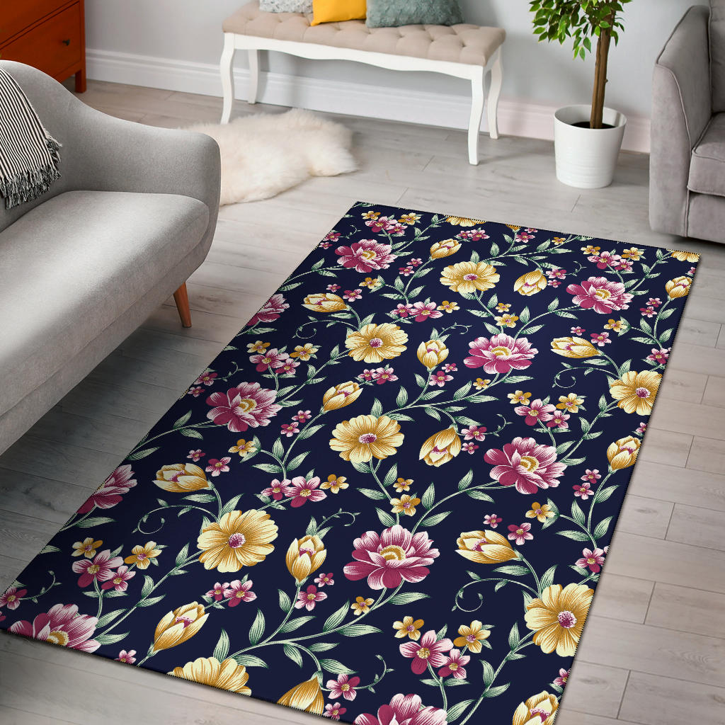 Gerberas Pattern Print Design GB03 Area Rugs