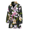 Lily Pattern Print Design LY01 Women Bathrobe