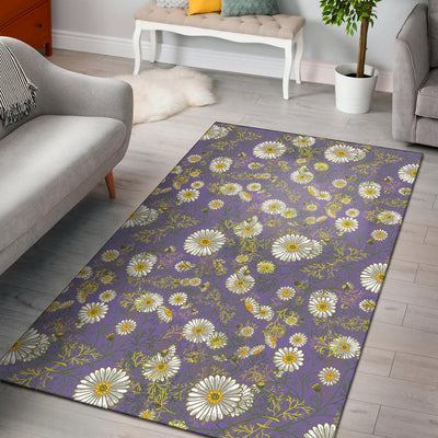 Daisy Pattern Print Design DS011 Area Rugs