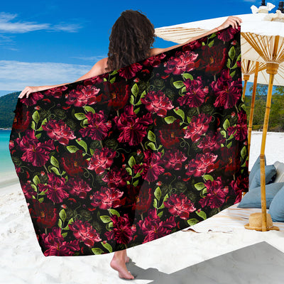 Iris Pattern Print Design IR03 Sarong Pareo Wrap