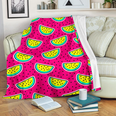 Watermelon Pattern Print Design WM04 Fleece Blanket