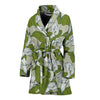 Lily Pattern Print Design LY08 Women Bathrobe