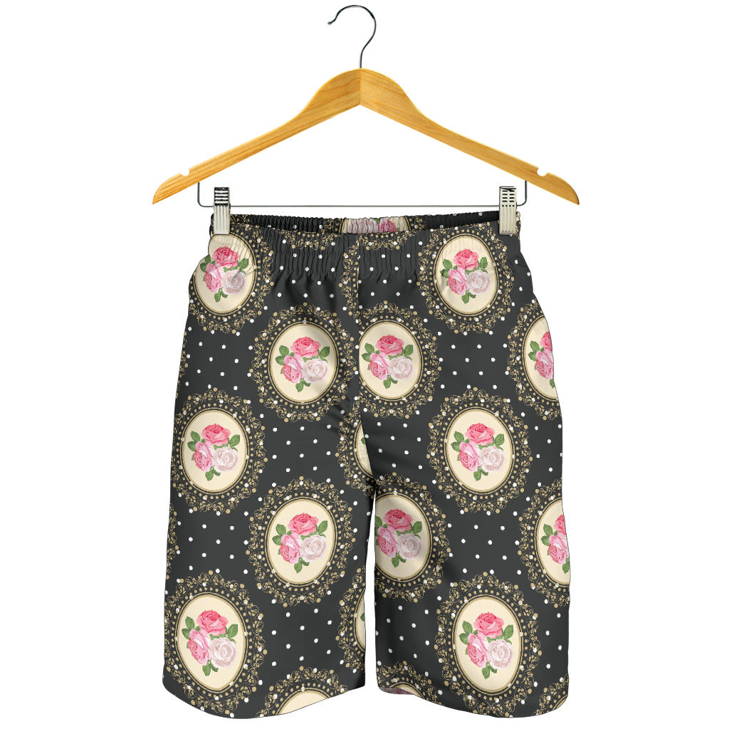 Rose Pattern Print Design RO015 Mens Shorts
