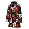 Hawaiian Themed Pattern Print Design H013 Women Bathrobe