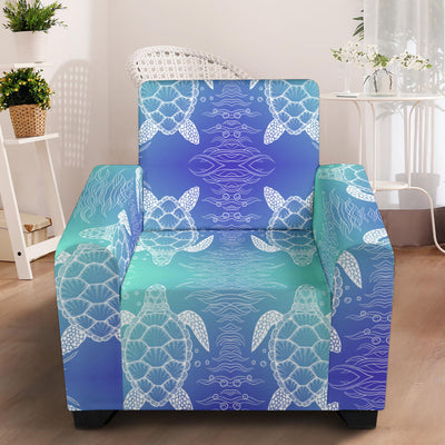 Sea Turtle Draw Armchair Slipcover