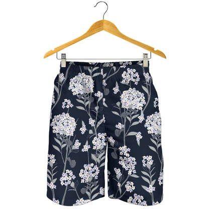 Hydrangea Pattern Print Design HD07 Mens Shorts