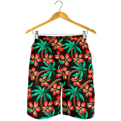 Hawaiian Themed Pattern Print Design H022 Mens Shorts