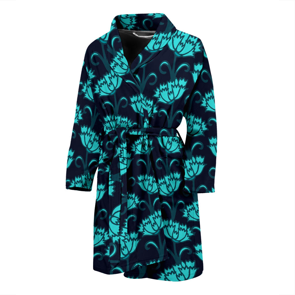 Carnations Pattern Print Design CN06 Men Bathrobe
