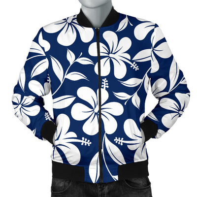 Hibiscus Pattern Print Design HB031 Men Bomber Jacket