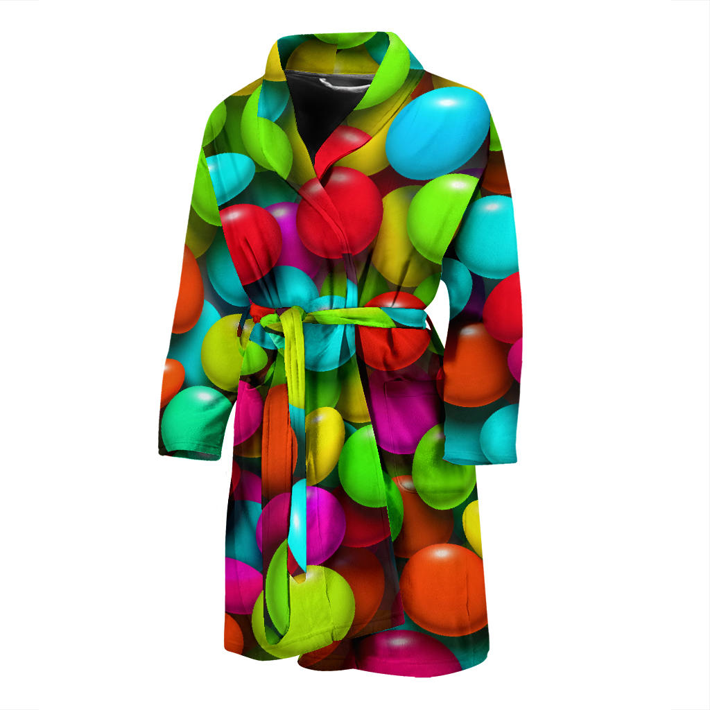 Candy Pattern Print Design CA03 Men Bathrobe